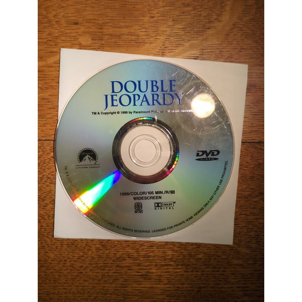 Double Jeopardy (DVD, 2000) DISC ONLY